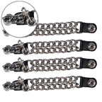 VXC1008- 4 PC SET VEST EXT MOTORCYCLE SILVER 4