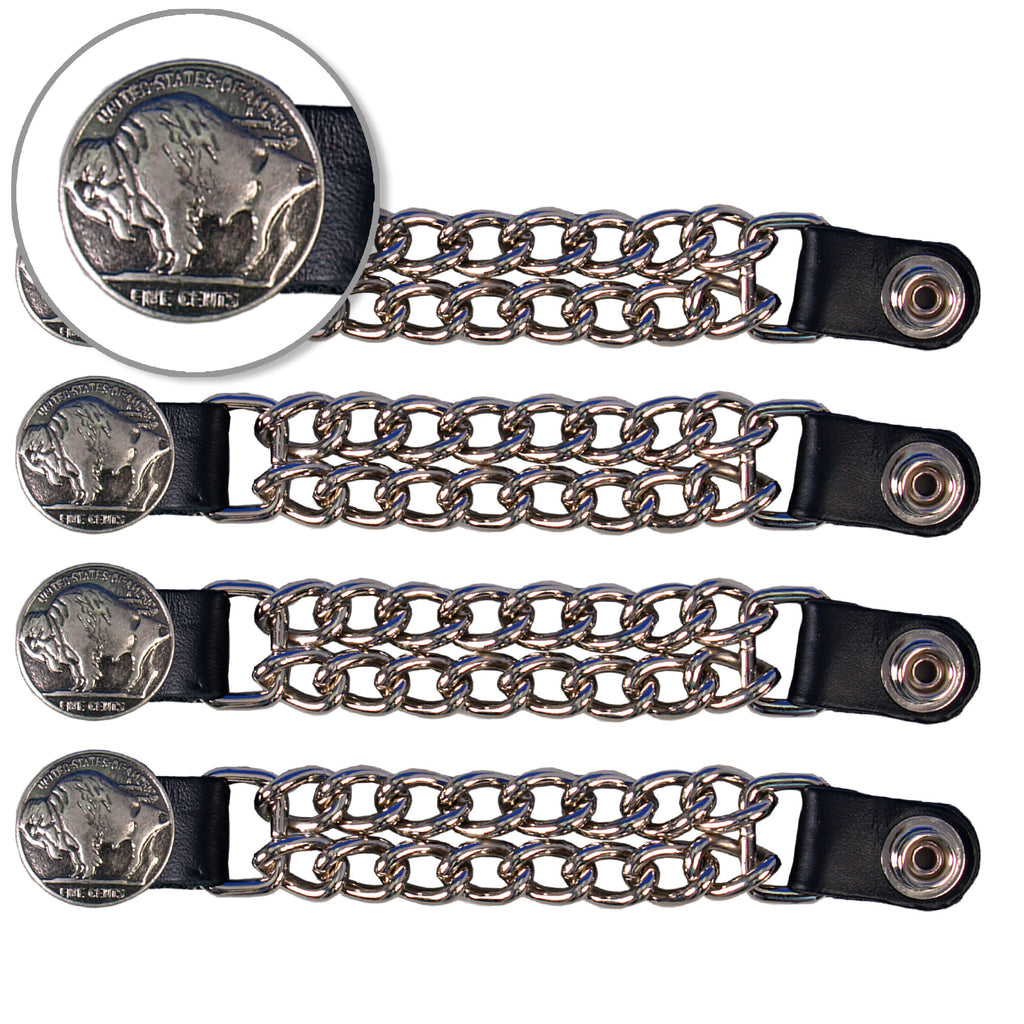 VXC1011- 4 PC SET VEST EXT BUFFALO NICKEL SILVER 4