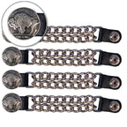 VXC1011- 4 PC SET VEST EXT BUFFALO NICKEL SILVER 4