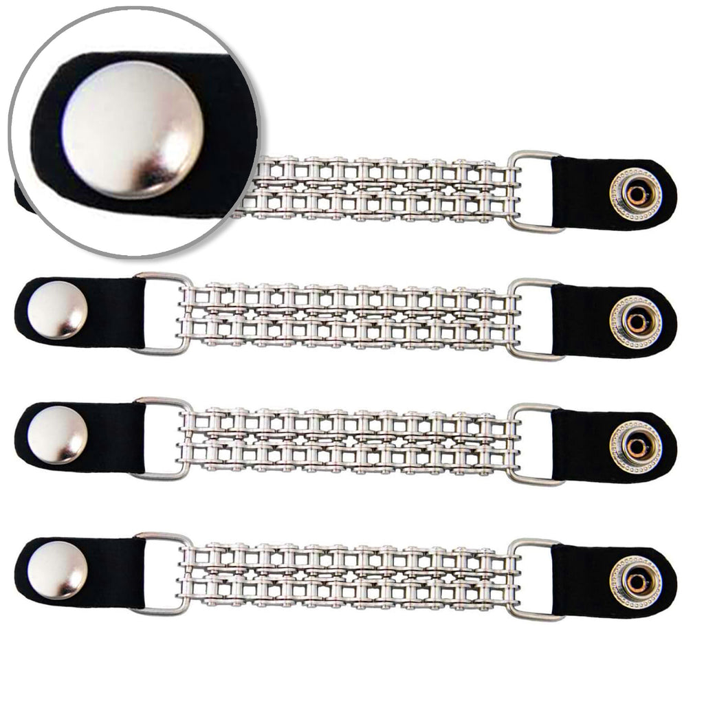 VXC1012- 4 PC SET VEST EXT BIKE CHAIN SILVER 4