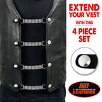 VXC1012- 4 PC SET VEST EXT BIKE CHAIN SILVER 4