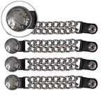 VXC1017- 4 PC SET VEST EXT INDIAN HEAD SILVER 4