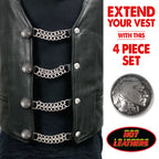 VXC1017- 4 PC SET VEST EXT INDIAN HEAD SILVER 4