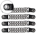 VXC1018- 4 PC SET VEST EXT SILVER PLAIN SILVER 4