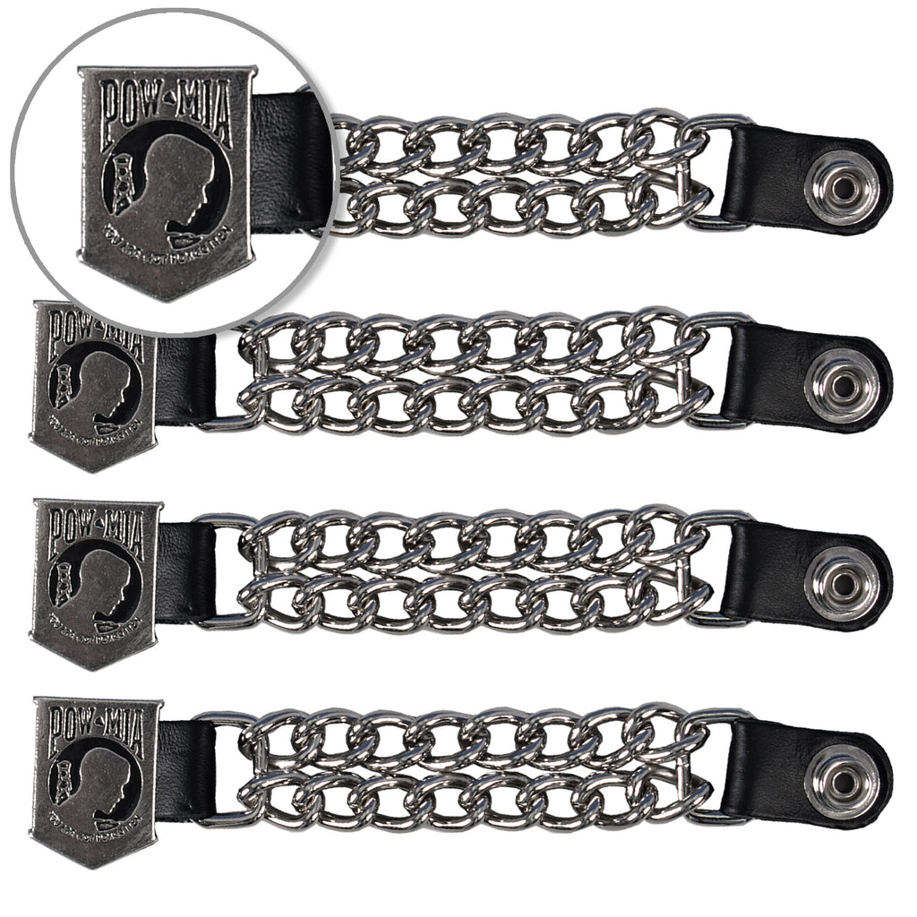 VXC1021- 4 PC SET VEST EXT POW/MIA SILVER 4