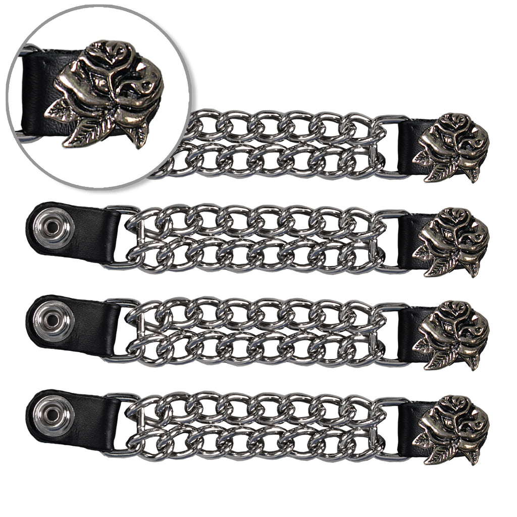 VXC1022- 4 PC SET VEST EXT ROSE SILVER 4