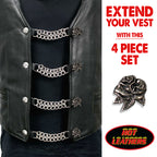 VXC1022- 4 PC SET VEST EXT ROSE SILVER 4