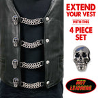 VXC1024- 4 PC SET VEST EXT SKULL 4