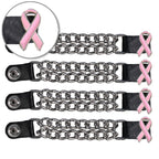 VXC1028- 4 PC SET VEST EXT PINK RIBBON SILVER 4