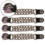 VXC1031- 4 PC SET VEST EXT US MILITARY VET EAGLE SILVER 4