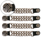 VXC1033- 4 PC SET VEST EXT CELTIC CIRCLE SILVER 4