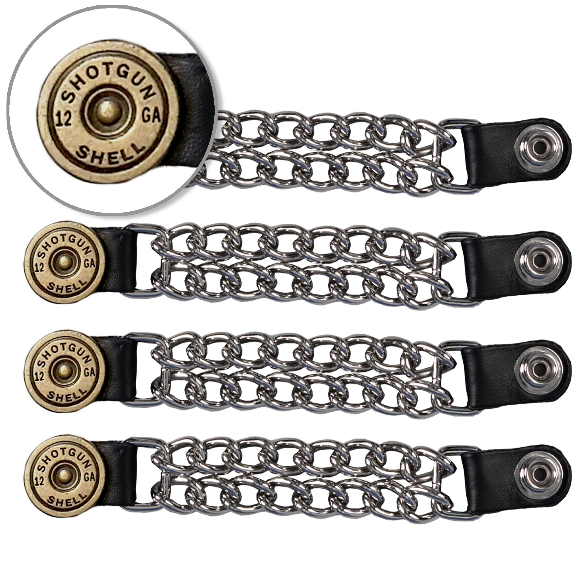 VXC1034- 4 PC SET VEST EXT 12 G SHOTGUN SHELL SILVER 4