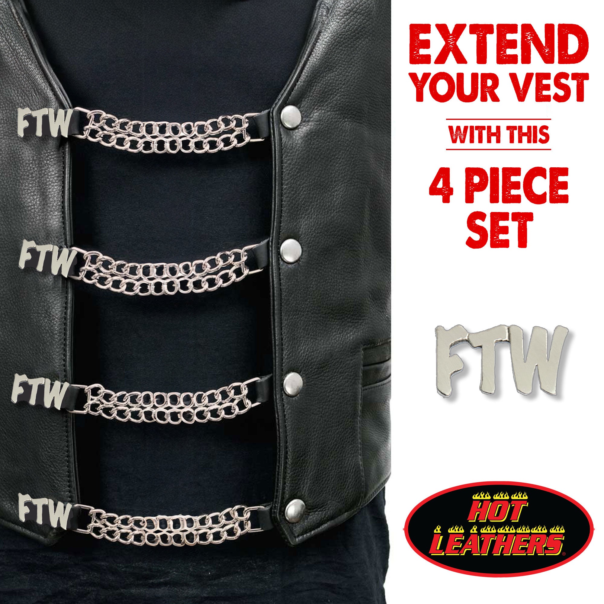 VXC1045- 4 PC SET VEST EXT FTW SILVER 4