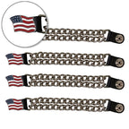 VXC2003- 4 PC SET VEST EXT AMERICAN FLAG SILVER 6