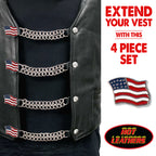 VXC2003- 4 PC SET VEST EXT AMERICAN FLAG SILVER 6