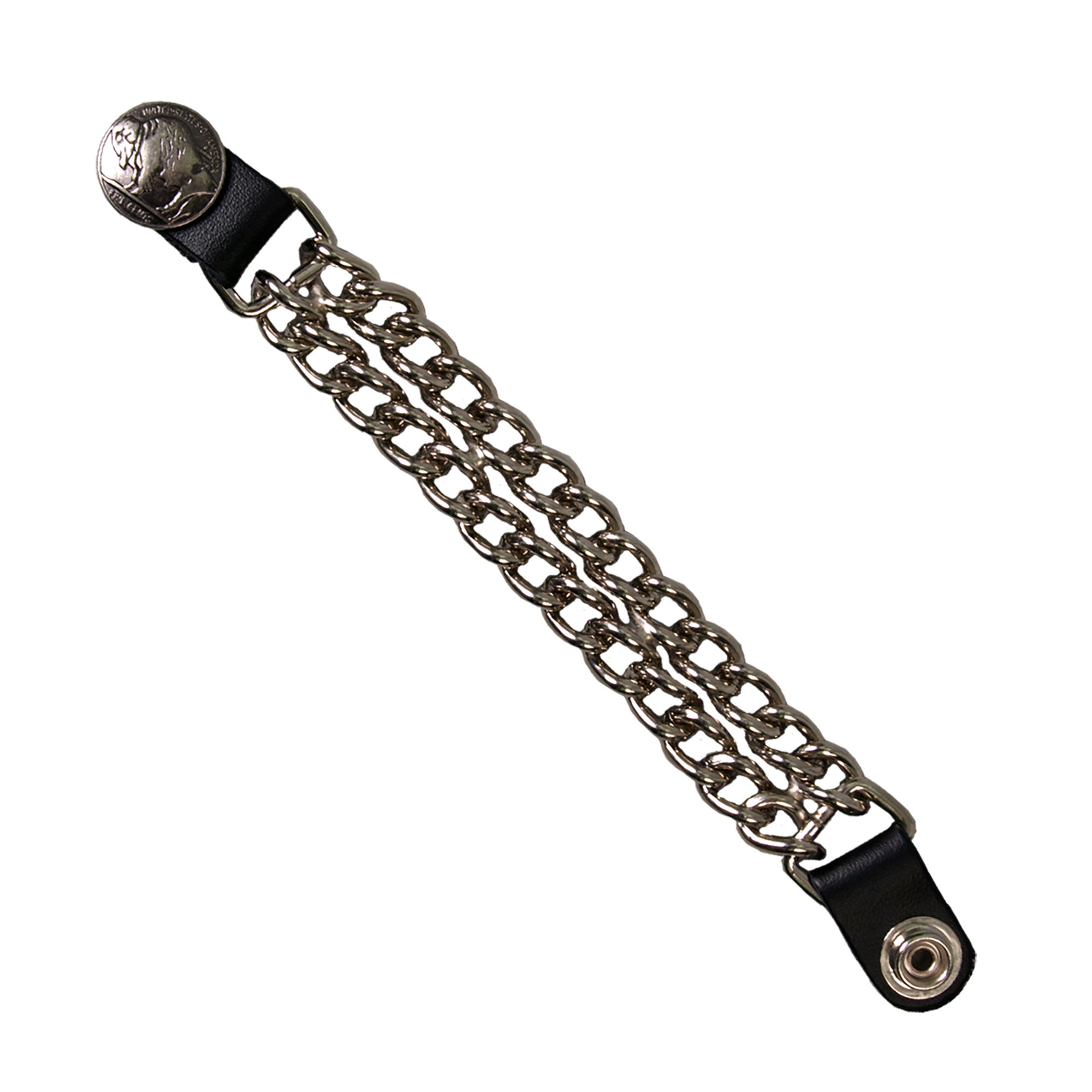 Hot Leathers Vest Extenders Buffalo Nickel Silver 6 VXC2004