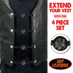 VXL1011- 4 PC SET VEST EXT BRAID ROSE BLACK 4