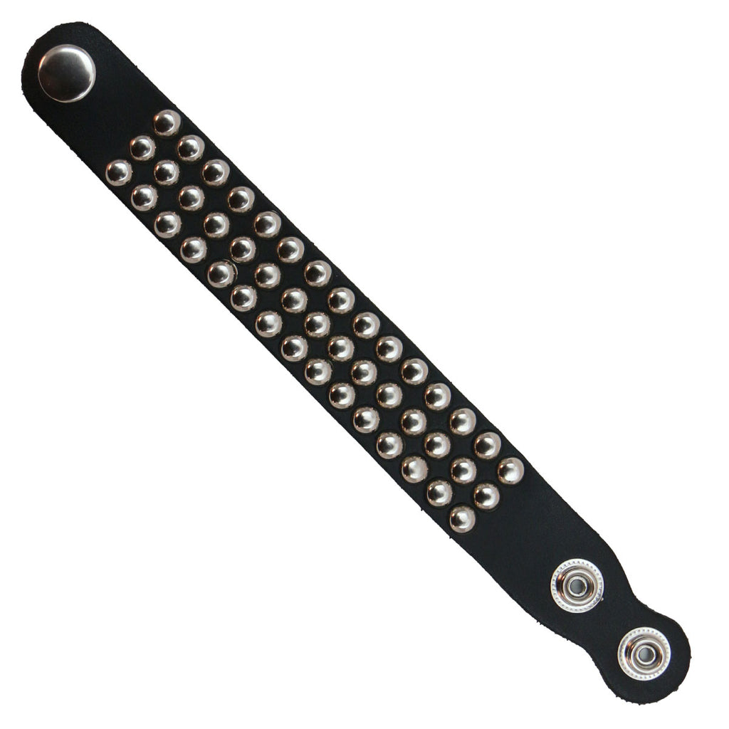 Hot Leathers Leather Wrist Band with Studs