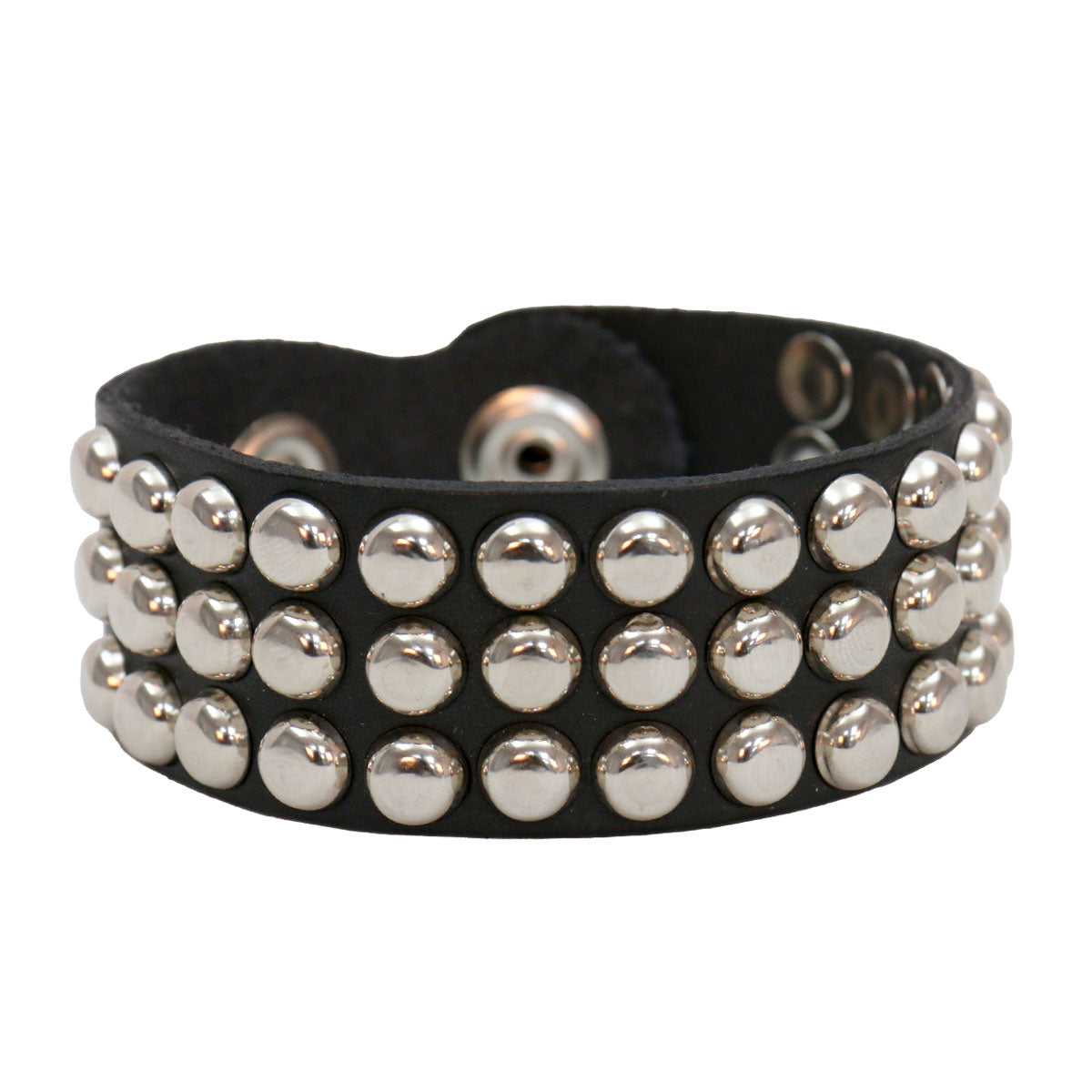 Hot Leathers Leather Wrist Band with Studs