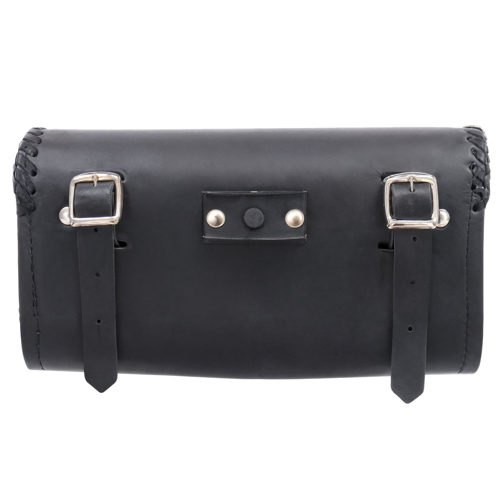 Hot Leathers WDA1003 PVC Medium Windshield Bag with Laced Detail 10X5X3