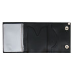 Hot Leathers WLB1001 Classic Black Leather Wallet with Chain