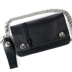 Hot Leathers Wallet Bifld 5 Pocket with Zip Black WLC1003
