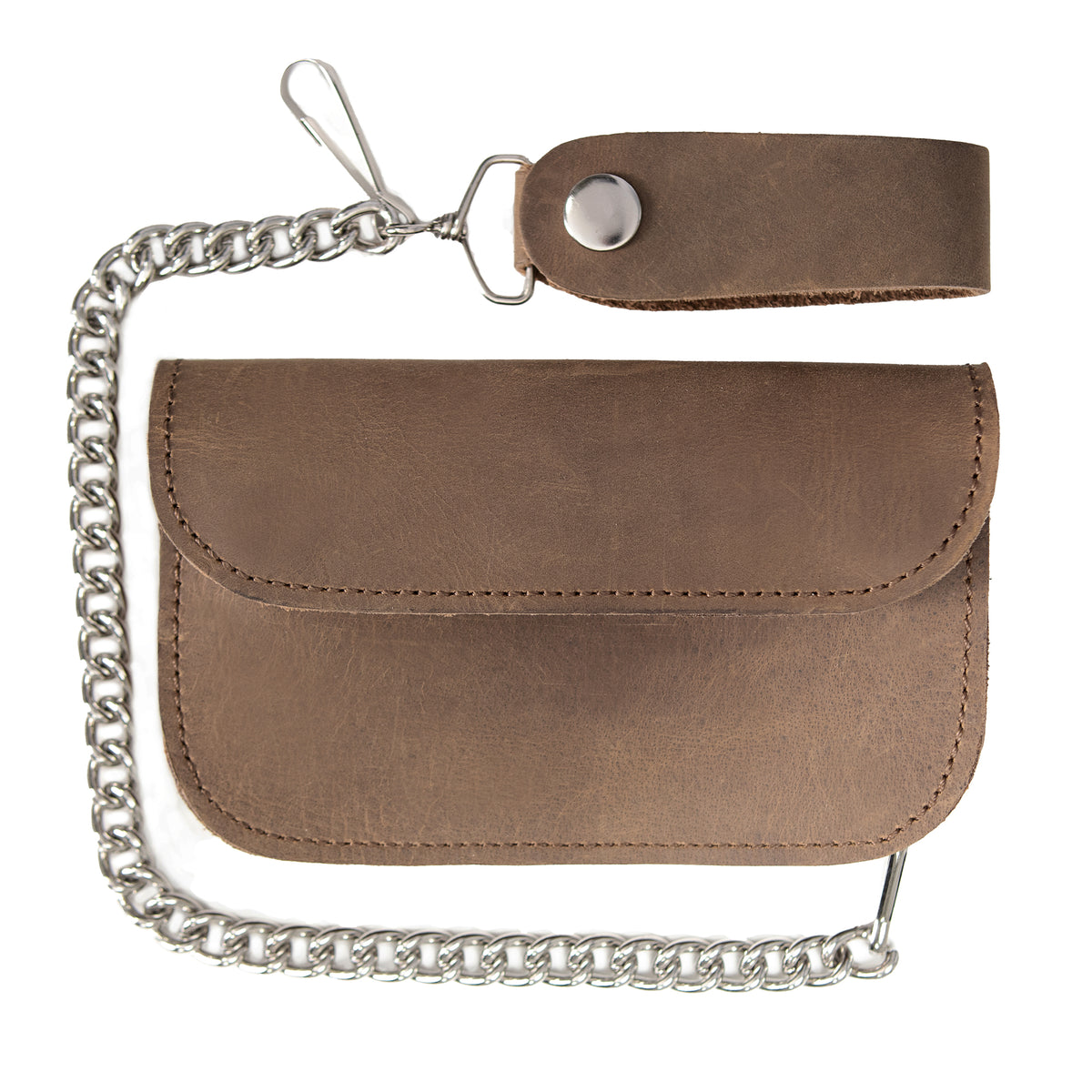 Hot Leathers WLF1003 Bifold  3 pocket Crazy Horse  Brown Wallet
