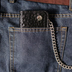 Hot Leathers WLF1007 Bifold Crocodle Black Wallet