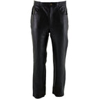 Milwaukee Leather LKM5716 Men's Classic Black Premium Leather Fitted Casual Biker Leather Pants