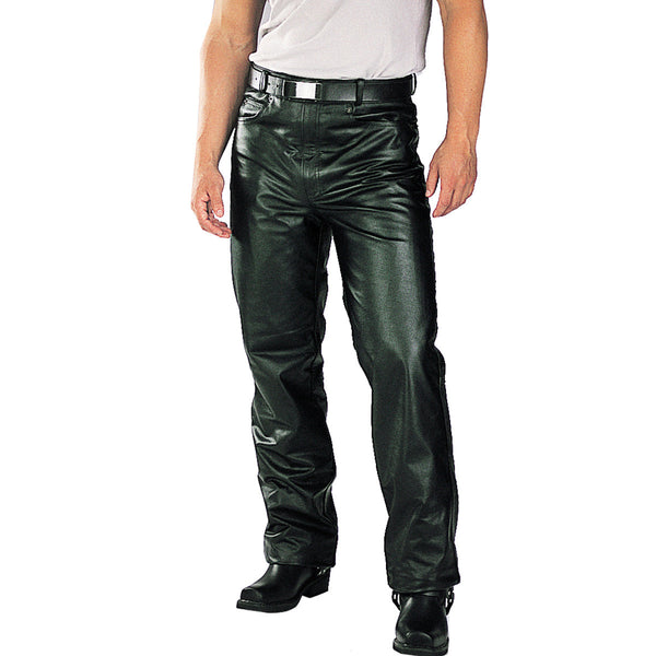 Milwaukee Leather LKM5716 Men's Classic Black Premium Leather