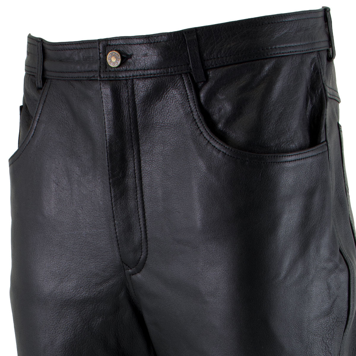 Milwaukee Leather LKM5716 Men's Classic Black Premium Leather