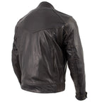 Milwaukee Leather LKM7006 Men's Classic Retro Distressed Brown Leather Jacket with CE Armor Protection