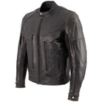 Milwaukee Leather LKM7006 Men's Classic Retro Distressed Brown Leather Jacket with CE Armor Protection