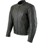 Milwaukee Leather LKM7009 Men's Flying Mayhem Skull Premium Black Leather Motorcycle Riders Jacket w/ CE Armor Protection