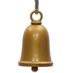 Milwaukee Leather MLB9167 Antique Gold Motorcycle Good Luck Bell w/ Key Ring-Key Chain Accessory for Bikers