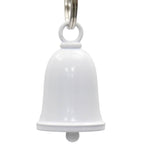 Milwaukee Leather MLB9175 White Motorcycle Good Luck Bell w/ Key Ring-Key Chain Accessory for Bikers