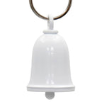 Milwaukee Leather MLB9175 White Motorcycle Good Luck Bell w/ Key Ring-Key Chain Accessory for Bikers