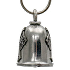 Milwaukee Leather MLB9058 Gothic Cross Motorcycle Good Luck Bell w/ Key Ring-Key Chain Accessory for Bikers