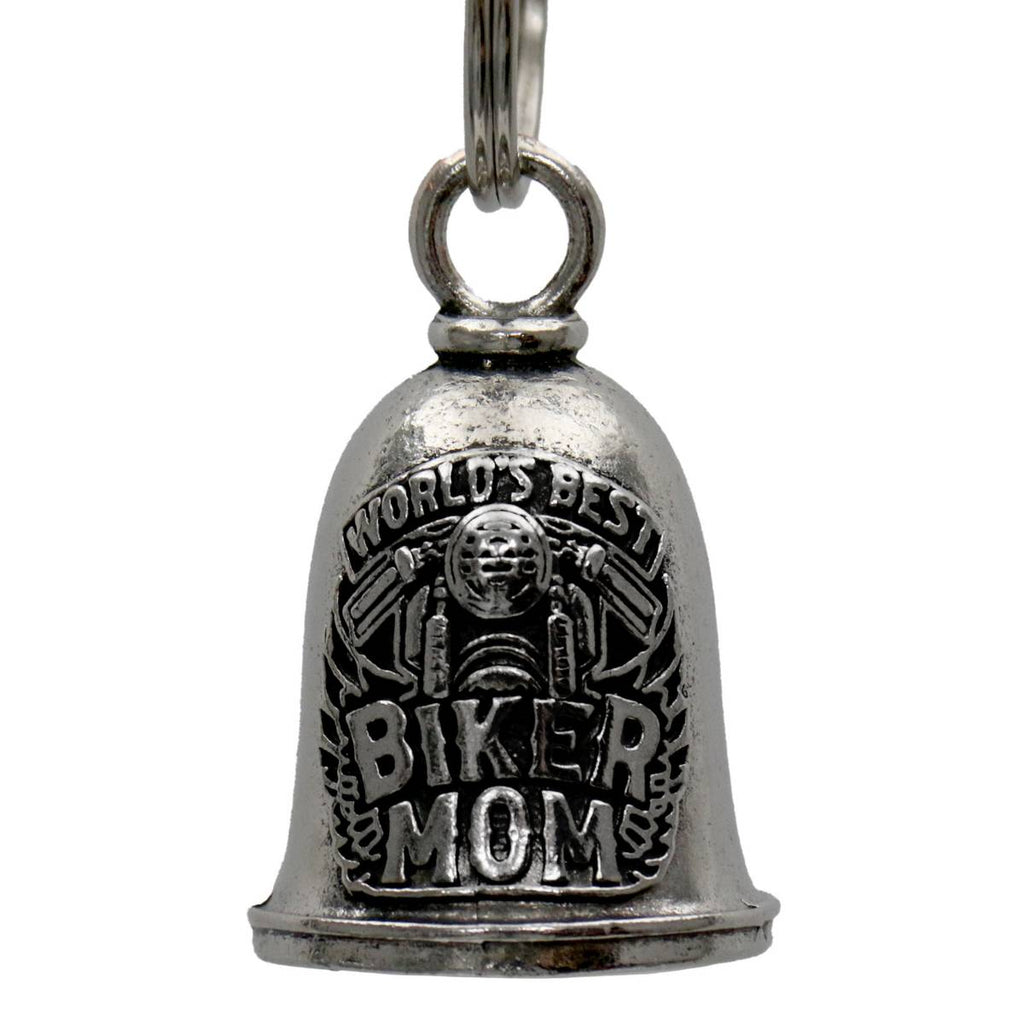 Milwaukee Leather MLB9077 Biker Mom Motorcycle Good Luck Bell w/ Key Ring-Key Chain Accessory for Bikers