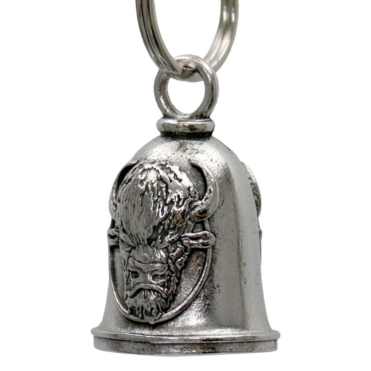 Milwaukee Leather MLB9081 Buffalo Crazy Motorcycle Good Luck Bell w/ Key Ring-Key Chain Accessory for Bikers
