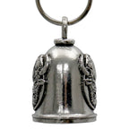 Milwaukee Leather MLB9081 Buffalo Crazy Motorcycle Good Luck Bell w/ Key Ring-Key Chain Accessory for Bikers