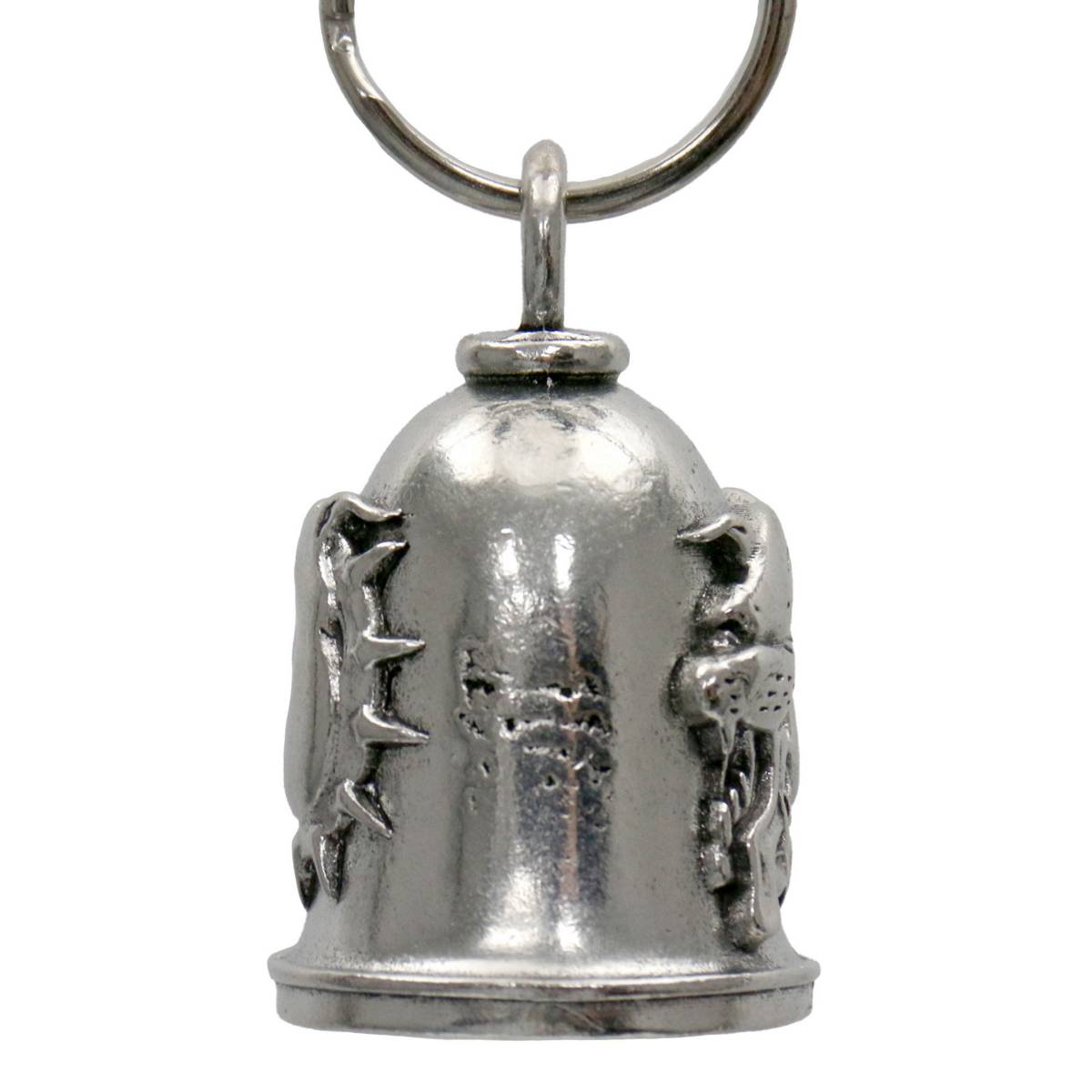 Milwaukee Leather MLB9082 Bulldog Motorcycle Good Luck Bell w/ Key Ring-Key Chain Accessory for Bikers