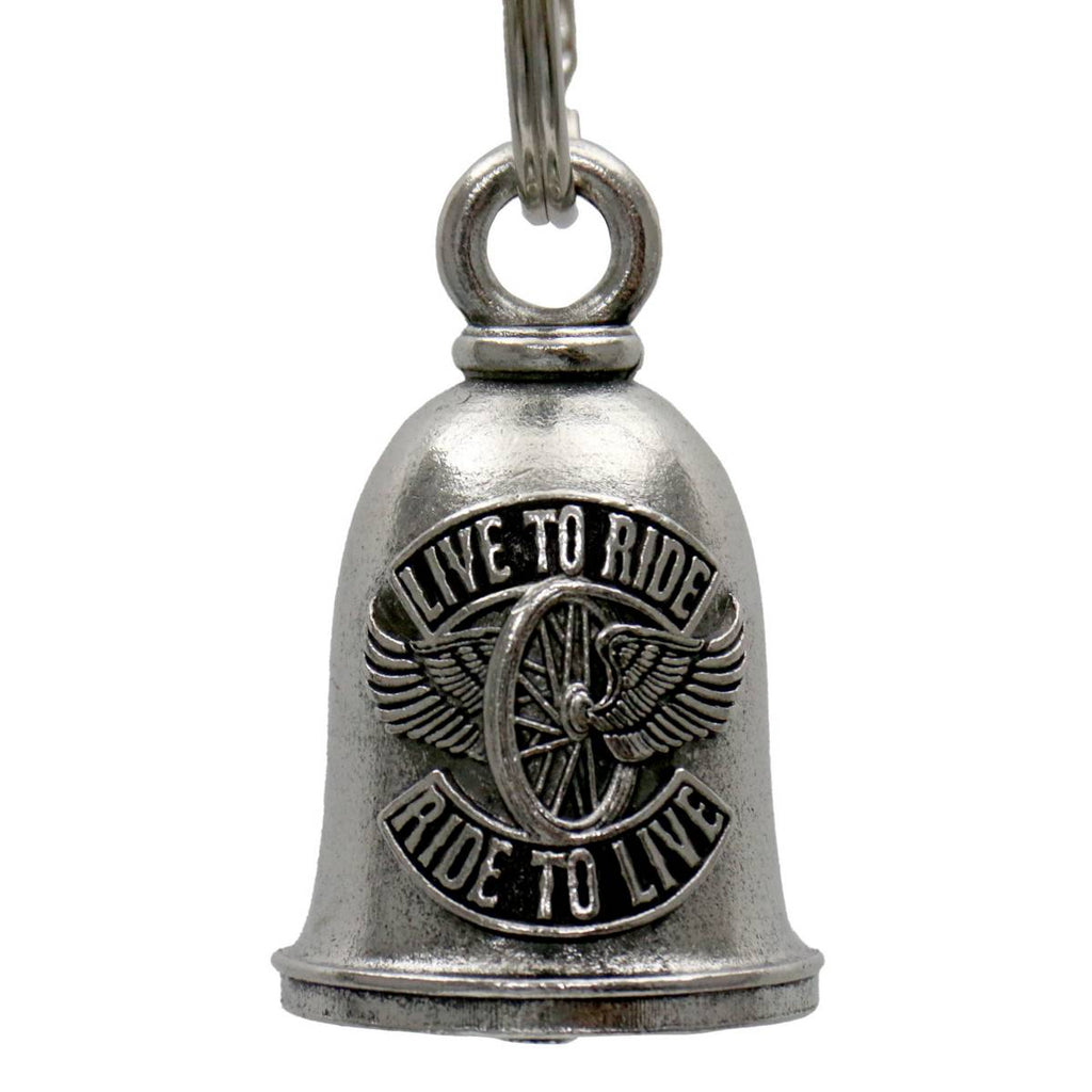 Milwaukee Leather MLB9102 Flying Wheel Motorcycle Good Luck Bell w/ Key Ring-Key Chain Accessory for Bikers