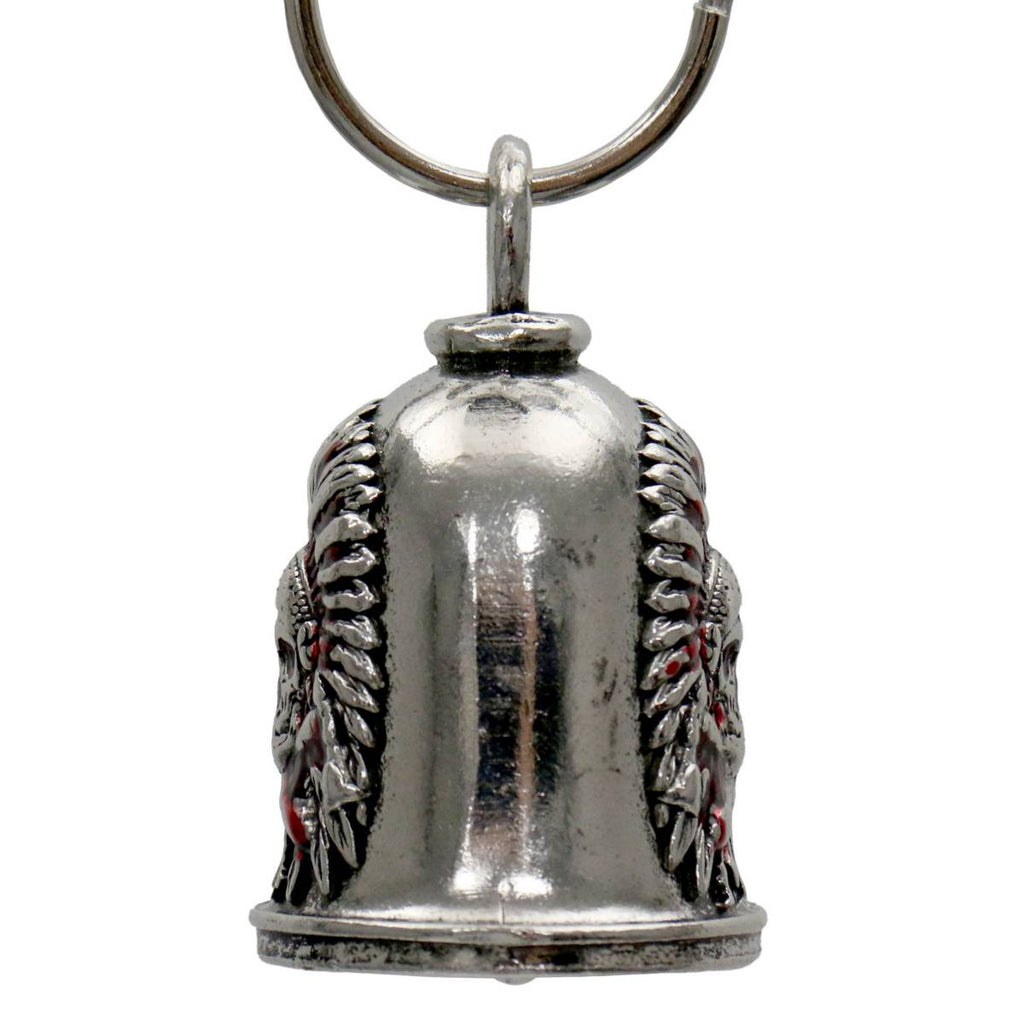 Milwaukee Leather MLB9110 Headress Motorcycle Good Luck Bell w/ Key Ring-Key Chain Accessory for Bikers