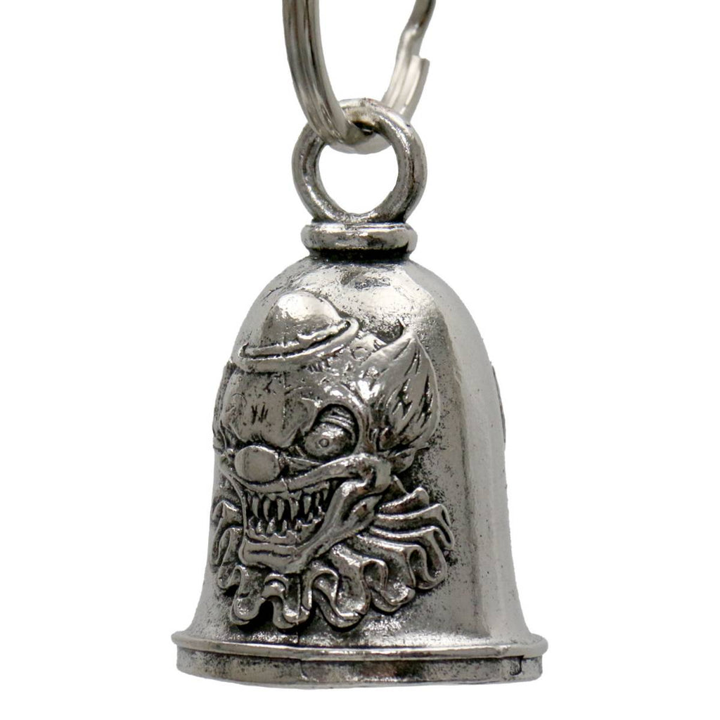 Milwaukee Leather MLB9113 Killa Clown Motorcycle Good Luck Bell w/ Key Ring-Key Chain Accessory for Bikers