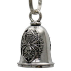 Milwaukee Leather MLB9141 Spider Motorcycle Good Luck Bell w/ Key Ring-Key Chain Accessory for Bikers