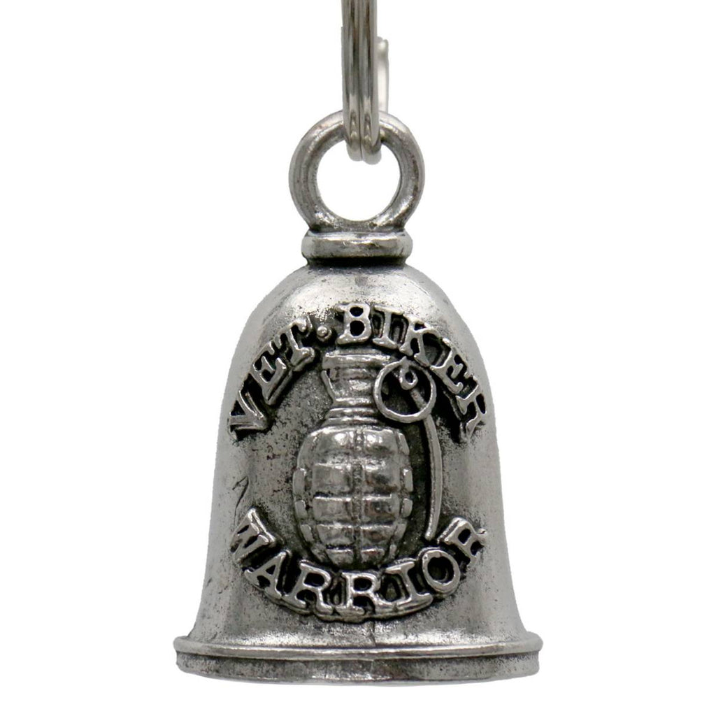 Milwaukee Leather MLB9148 Vet Biker Motorcycle Good Luck Bell w/ Key Ring-Key Chain Accessory for Bikers