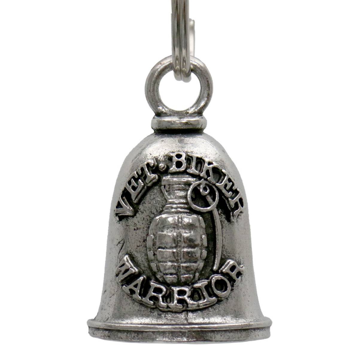 Milwaukee Leather MLB9148 Vet Biker Motorcycle Good Luck Bell w/ Key Ring-Key Chain Accessory for Bikers
