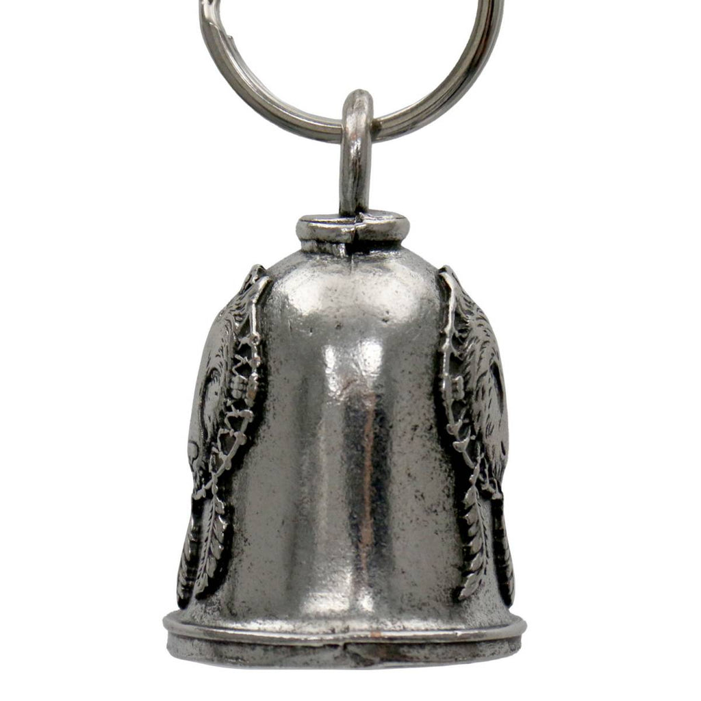 Milwaukee Leather MLB9154 Wolf Dream Motorcycle Good Luck Bell w/ Key Ring-Key Chain Accessory for Bikers