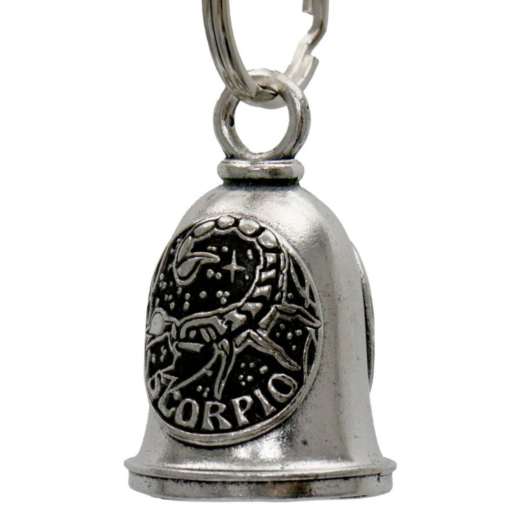 Milwaukee Leather MLB9164 Zodiac Scorpio Motorcycle Good Luck Bell w/ Key Ring-Key Chain Accessory for Bikers
